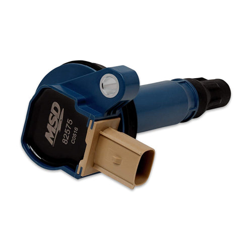 Ignition Coil MSD 82575, Blue, Individual (3-Pin Connector)