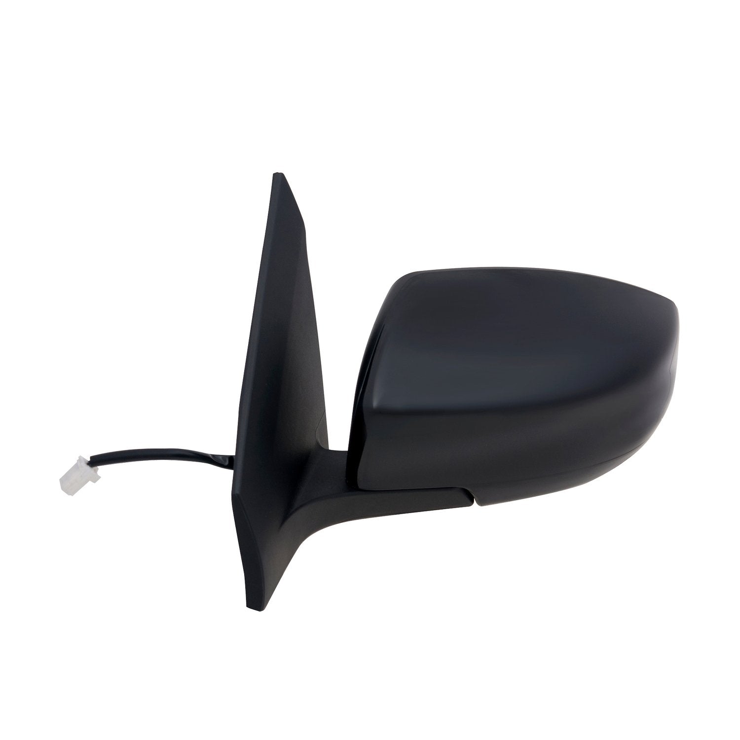 Mirror Driver Side for Nissan Sentra, Black, PTM Cover, Foldaway, Power