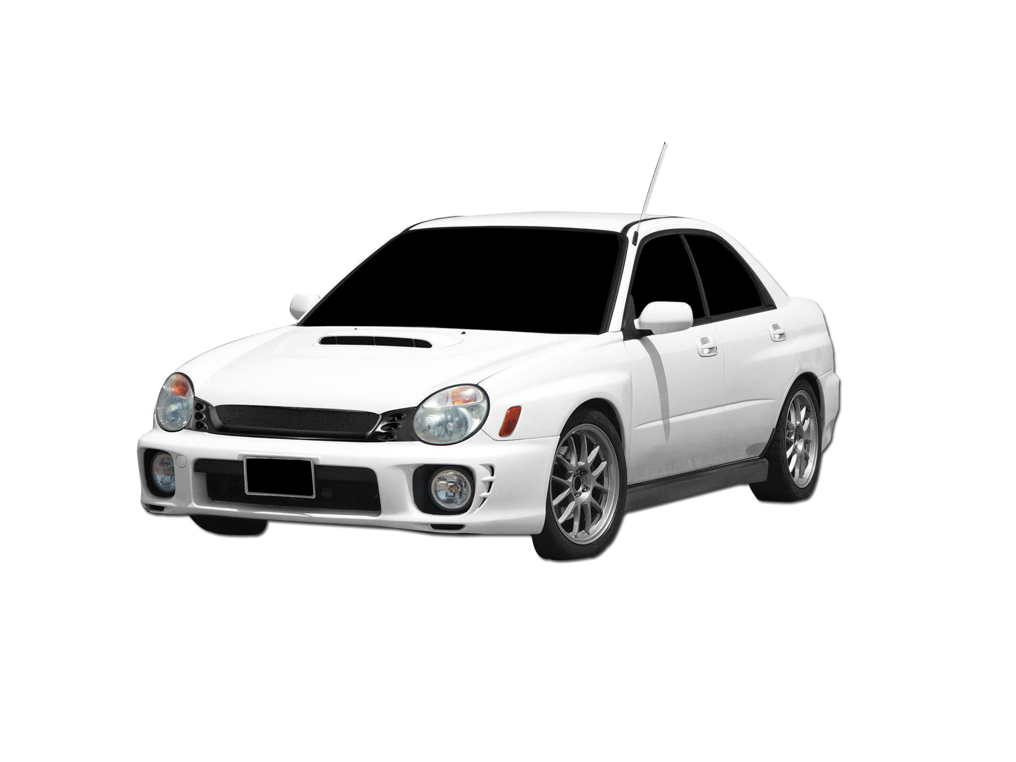 7150058 Armordillo USA Mesh Front Grill Grille - Gloss Black Fits 2002-2003 Subaru Impreza