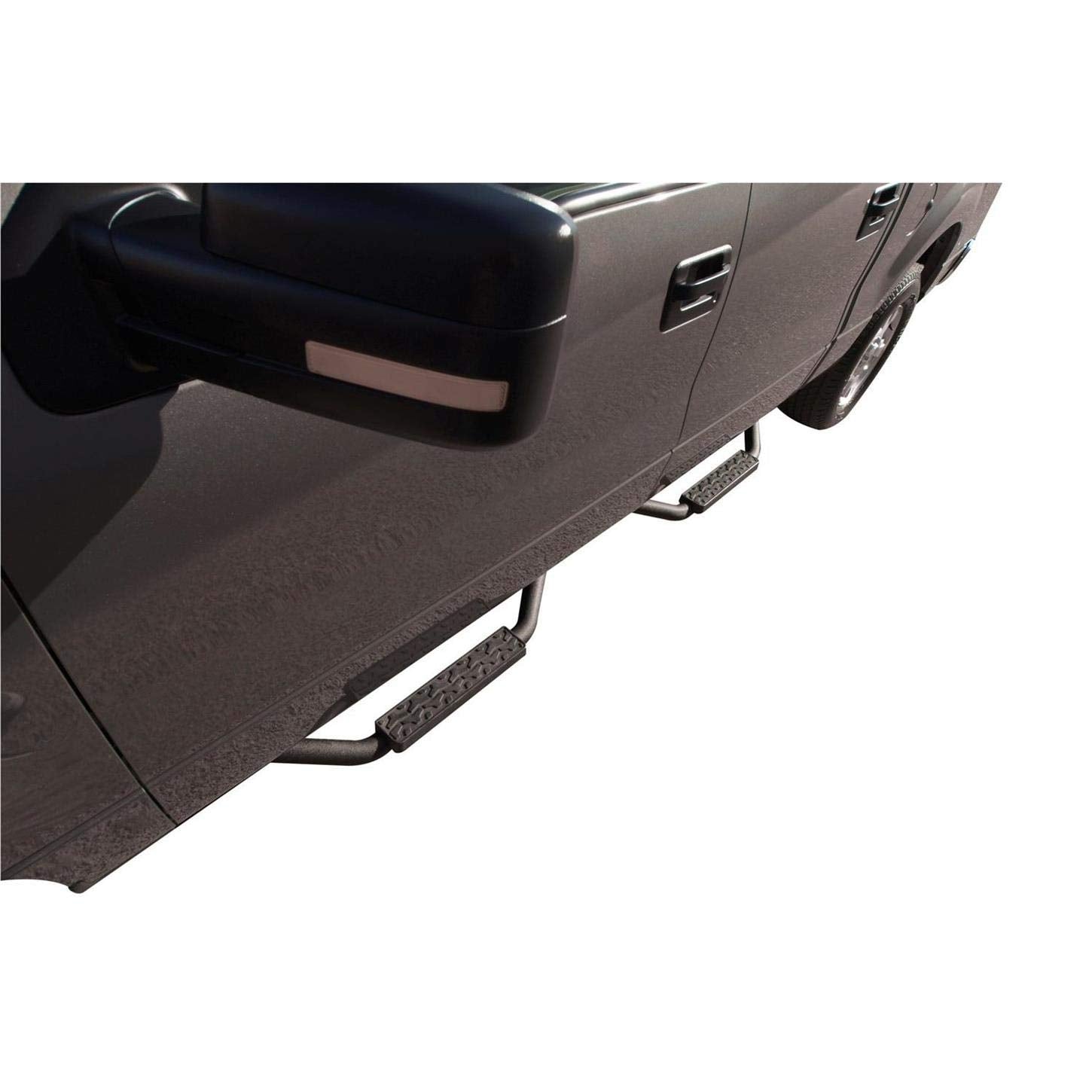 Slimline Drop Step Side Bars RAMPAGE PRODUCTS for Jeep Wrangler TJ | Pair, 2", Steel, Textured Black | 26625 | Fits 1997-2006 Jeep Wrangler TJ