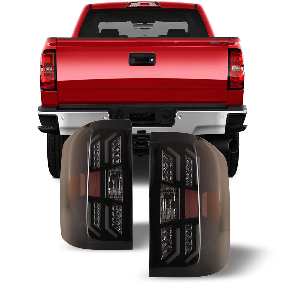 Off Road Series Winjet for [2014 2015 2016 2017 2018 Chevrolet Silverado] DRL LED Tail lights