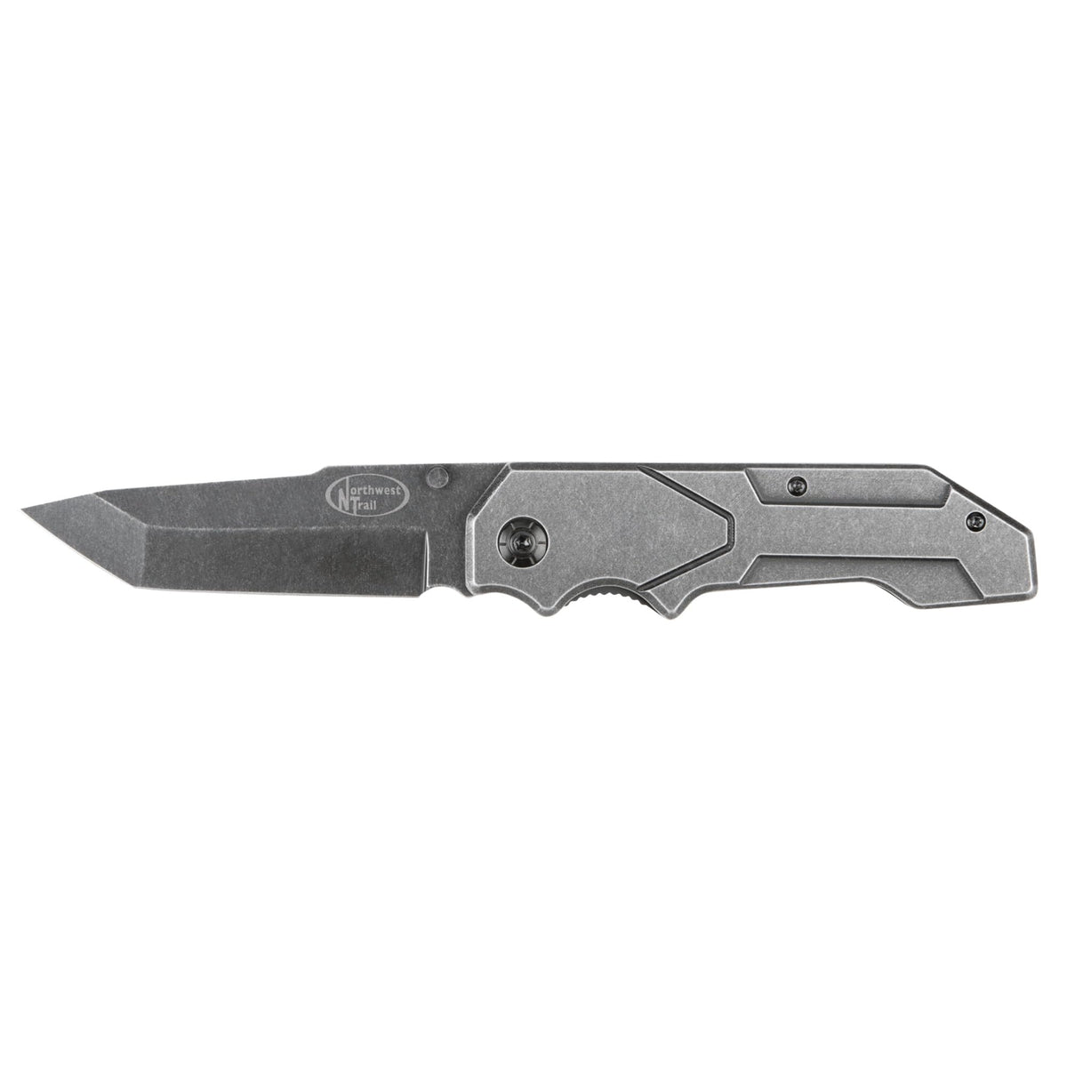 Non-Reflective Black Tanto Blade Performance Tool W9357 Pocket Knife with Inline Blade Lock and Pocket Clip - 8-1/4-Inch Overall Open Length