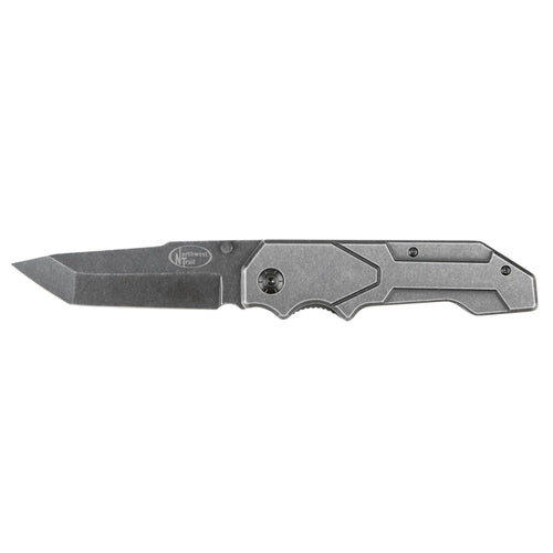 Non-Reflective Black Tanto Blade Performance Tool W9357 Pocket Knife with Inline Blade Lock and Pocket Clip - 8-1/4-Inch Overall Open Length