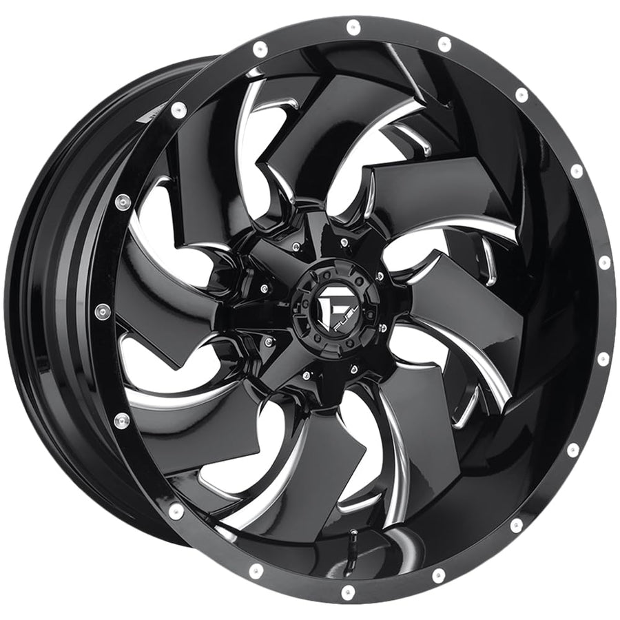FUEL OFF-ROAD 20X10 CLEAVER 5X4.5/5.0 4.79-18mm GLOSS BLACK MILLED - D57420002647