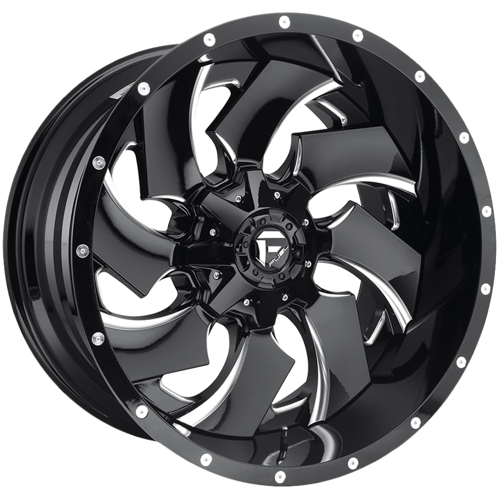 FUEL OFF-ROAD 20X10 CLEAVER 5X4.5/5.0 4.79-18mm GLOSS BLACK MILLED - D57420002647