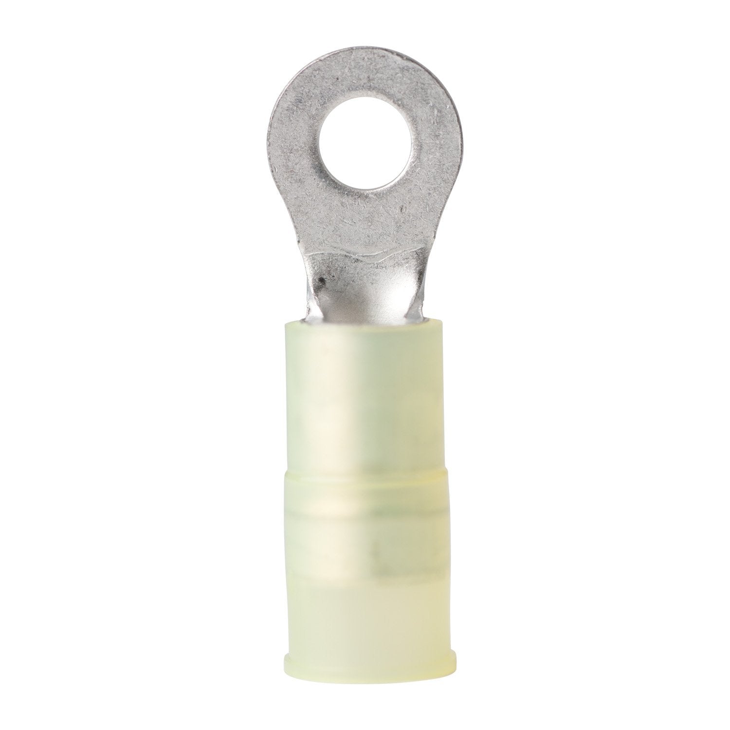 Marine Grade Ancor 210222 Electrical Nylon Insulated Double Crimp Funnel Entry Ring Terminals with Insulation Grip (12 to 10-Gauge, Size 8 Screw, 25-Pack)