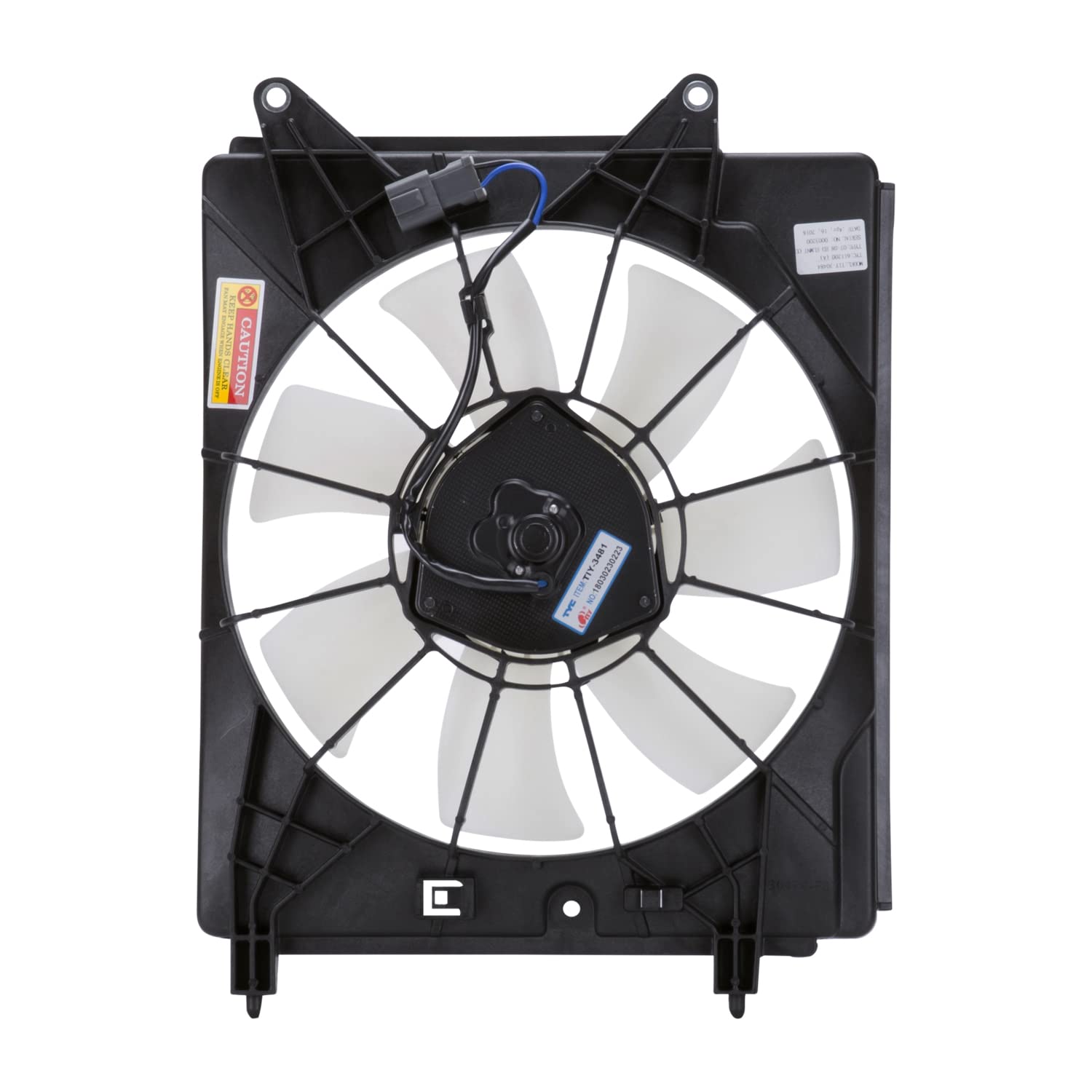 Cooling Fan Assembly TYC 611200 Compatible with 2007-2011 Honda Element