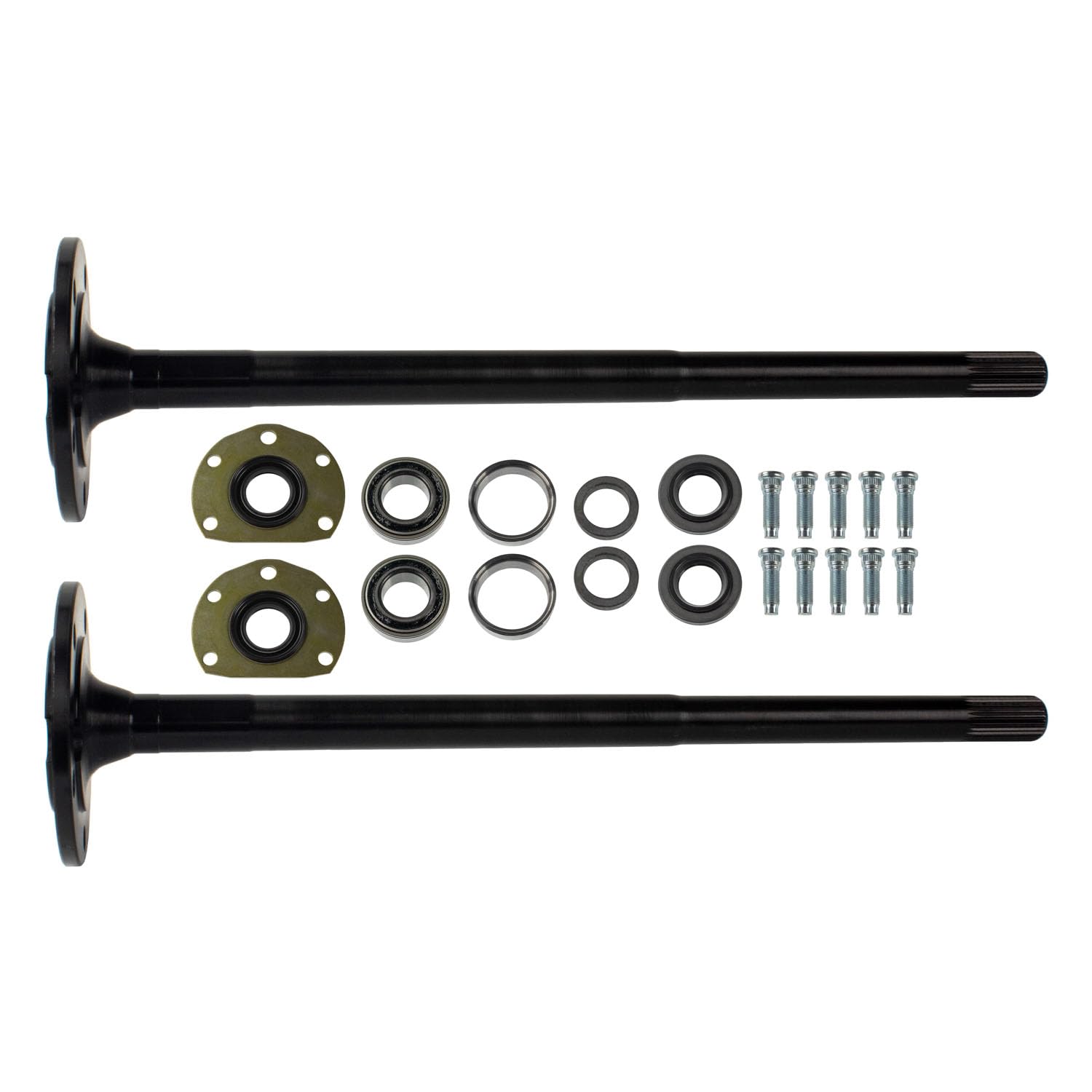 TEN Factory Bolt Pattern MG22126 Spline Drive Axle Shaft Assembly for AMC 20, 5-Bolt 29 Spline Left and Right – Fits Jeep CJ Models, CJ5/CJ7, Scrambler Replaces Alloy USA 12126, G2 90-2025-3, AM20CJL