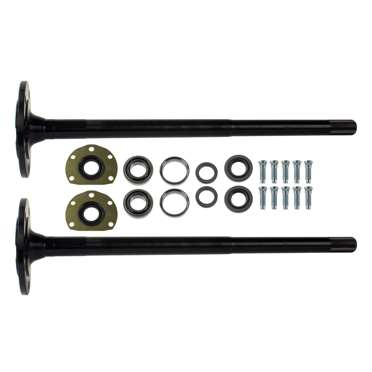 TEN Factory Bolt Pattern MG22126 Spline Drive Axle Shaft Assembly for AMC 20, 5-Bolt 29 Spline Left and Right – Fits Jeep CJ Models, CJ5/CJ7, Scrambler Replaces Alloy USA 12126, G2 90-2025-3, AM20CJL