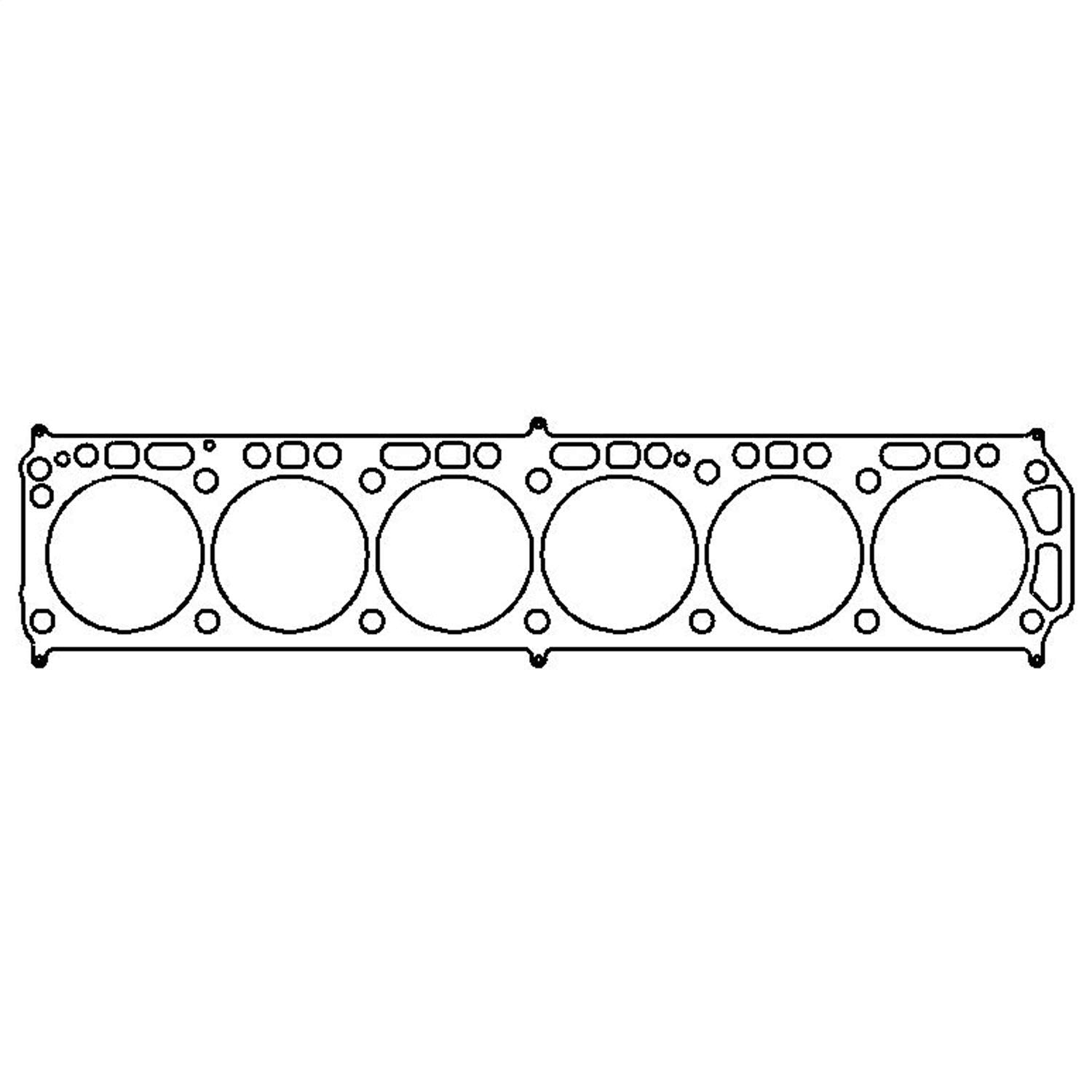 Cometic Gasket Cylinder Head, 0.040 in Compression Thickness, 4.125 in Bore, Multi-Layered Steel, GM Inline-6, Each
