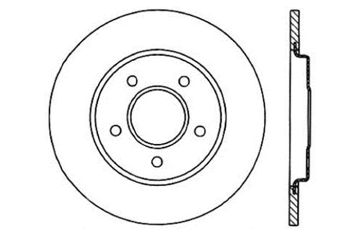 Sport Drilled/Slotted Brake Rotor StopTech 127.62051R (Rear Right), 1 Pack