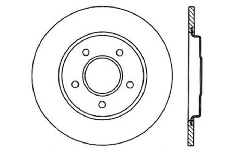 Sport Drilled/Slotted Brake Rotor StopTech 127.62051R (Rear Right), 1 Pack