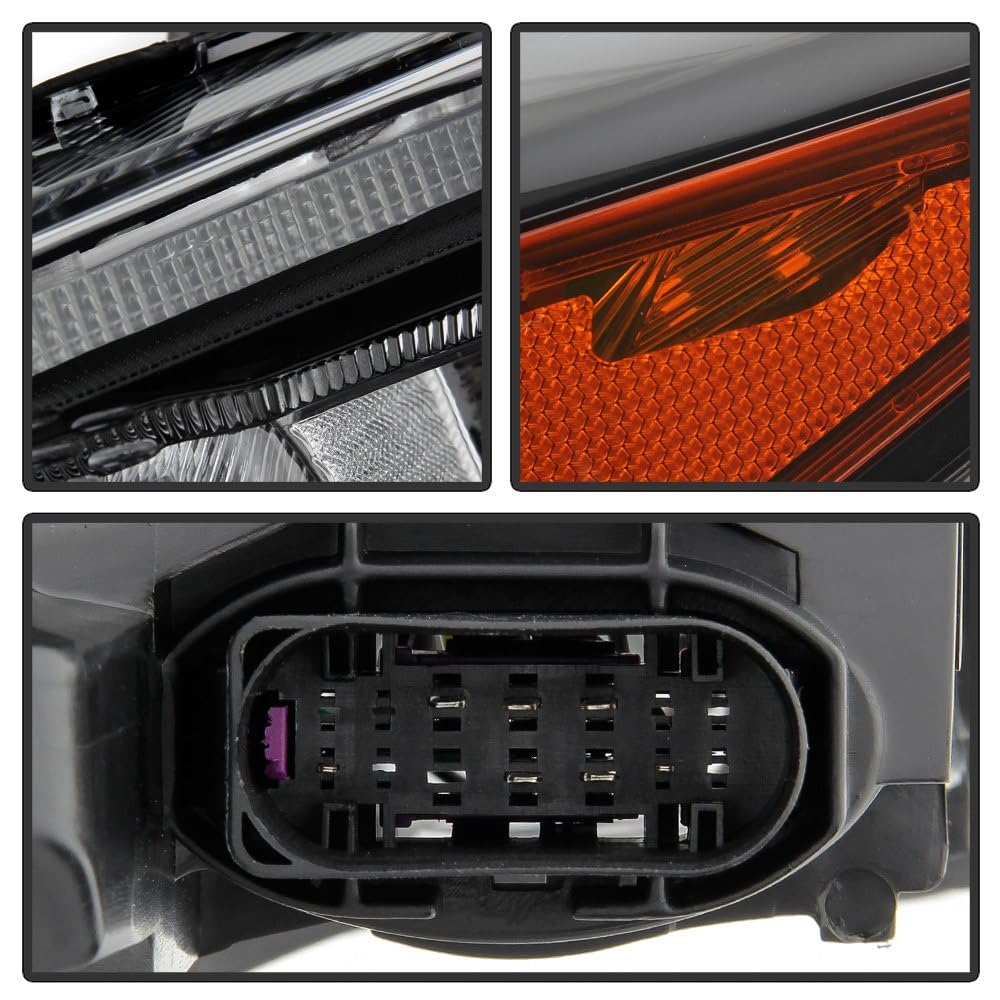Halogen Xtune Headligths (HD-JH-FFOC15-LED-AM-BK) (POE)