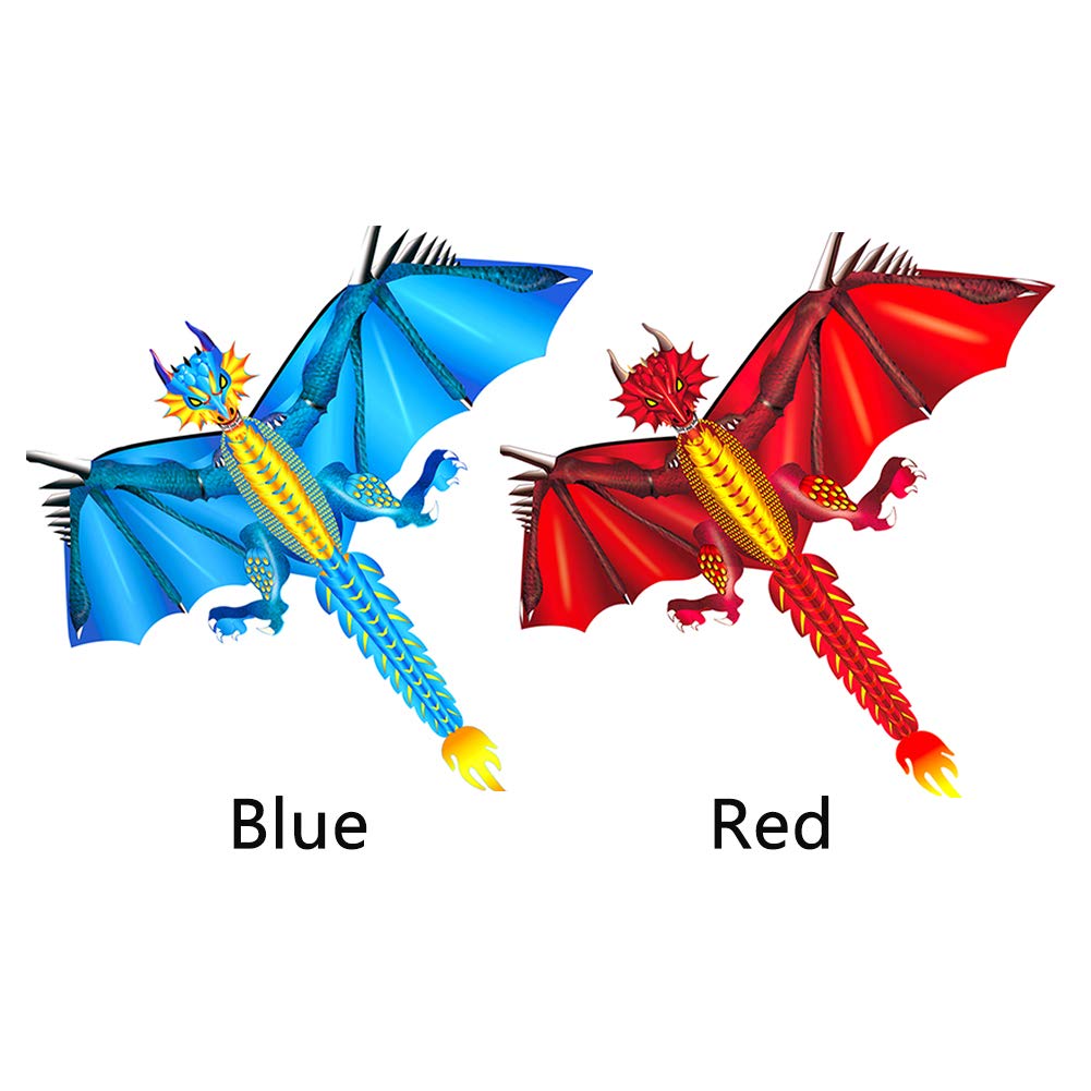 Flying Tail with Kite Outdoor for Children Park Family Classical Dragon Cloth