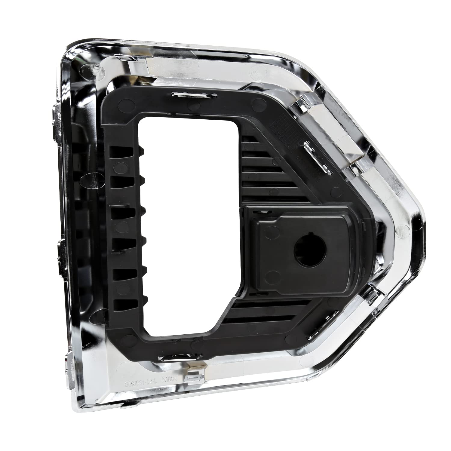 Chrome LED Fog Lights + Switch + Bezel SPEC-D TUNING Compatible with 2019-2021 GMC Sierra, Left + Right Pair Assembly