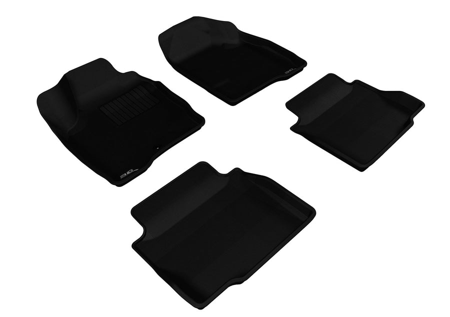 3D MAXpider Kagu Custom Fit Floor Mat (Black) Compatible with Chevrolet Impala 2006-2013 / Impala Limited 2014-2015 - R1 R2