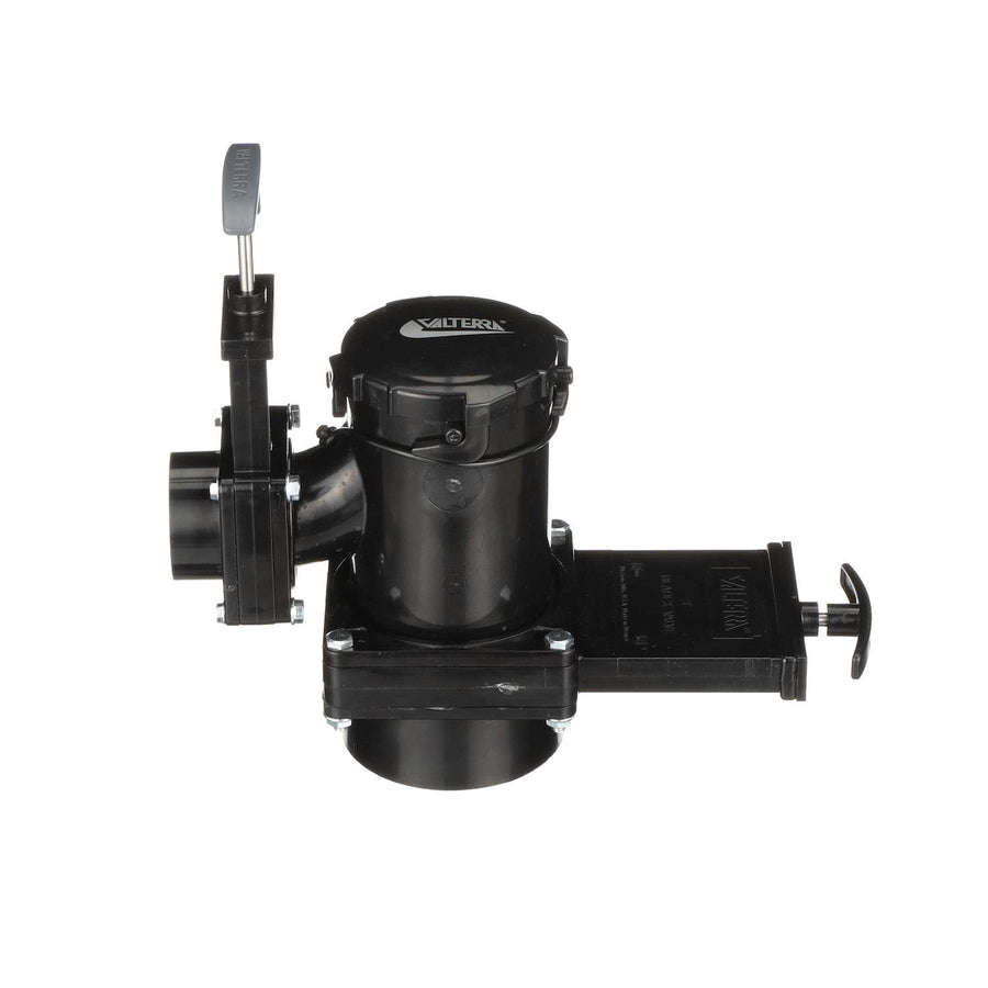 Valterra Double Rotating Valve San Tee, Mess-Free Waste Valve for RV's, Campers, Trailers, 3" x 1.5" Hub