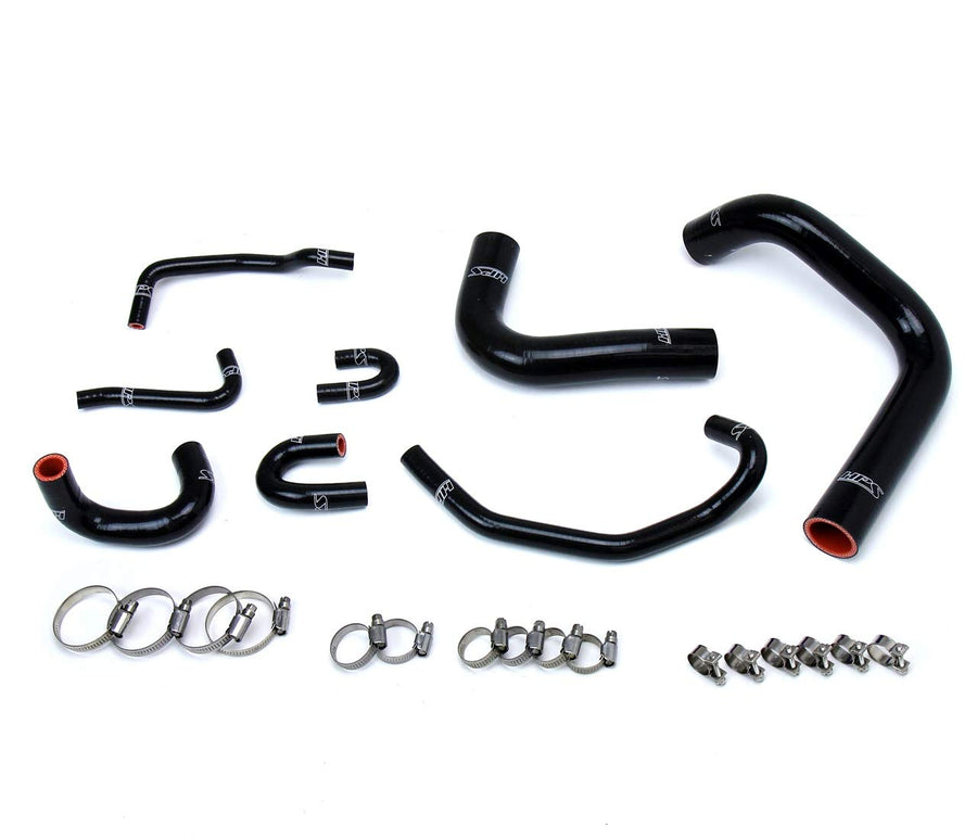 Black HPS 57-1323R-BLK Silicone Radiator Hose Kit Coolant