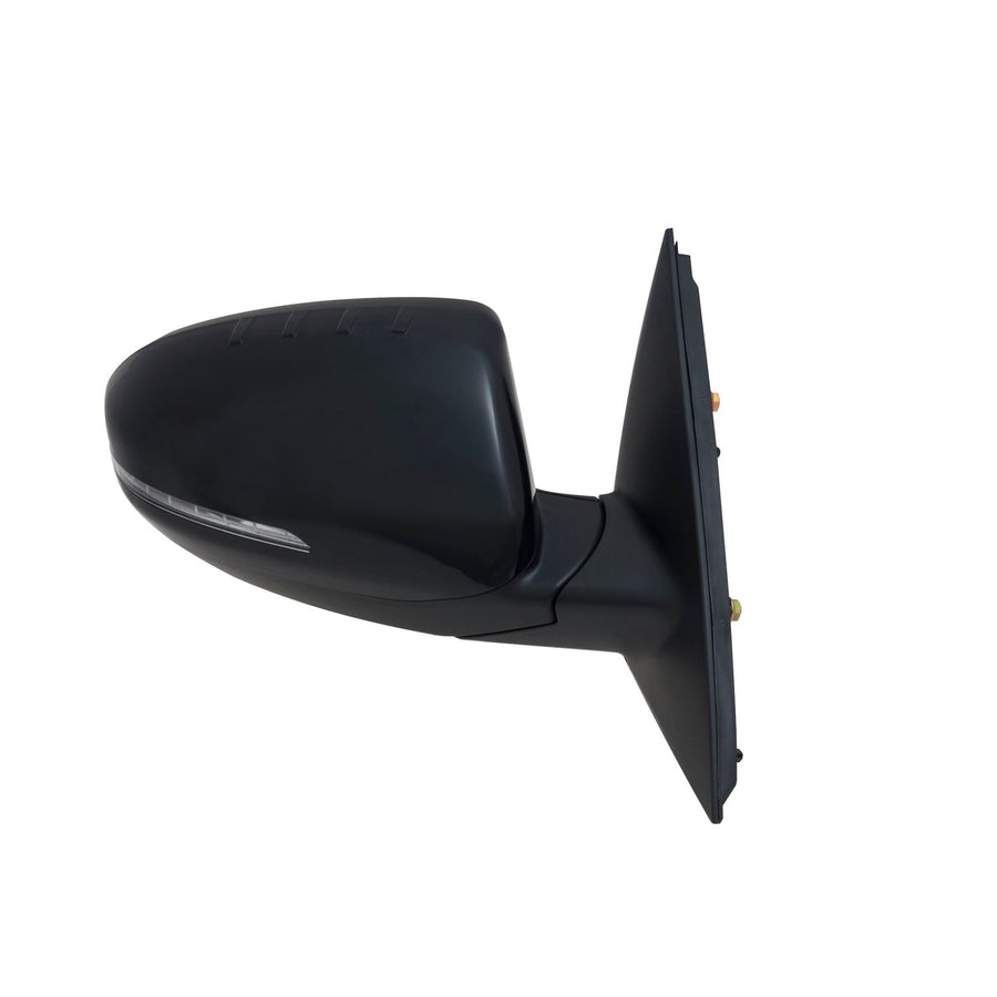 Fit System Side Passenger Mirror for Kia Optima, US Built, Textured Black w/PTM Cover, w/Turn Signal, Power Folding, Heated Power