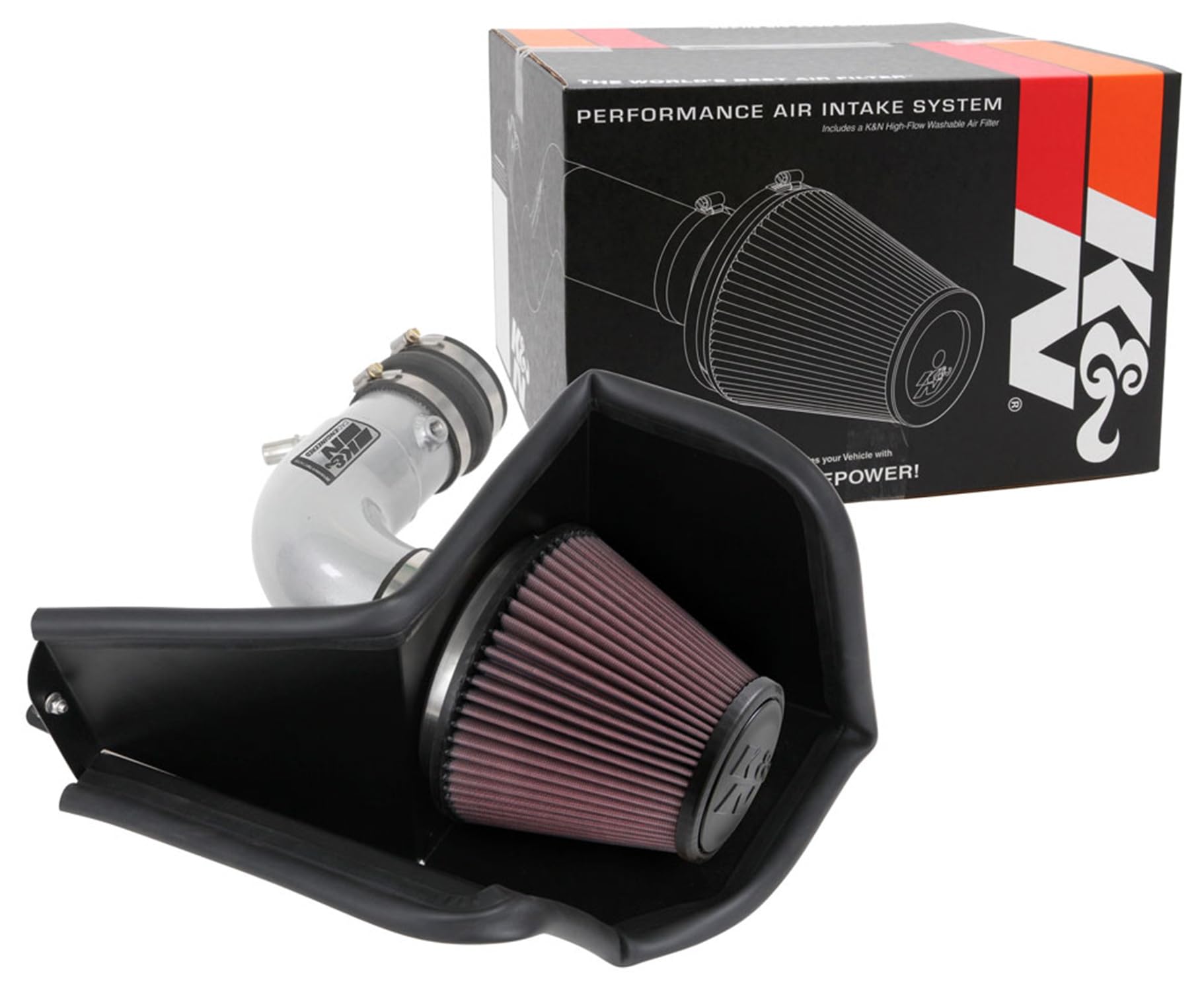 K&N Cold Air Intake System: Performance Increase & Towing, High-Flow Air Filter: Compatible with 2015-2018 FORD: Edge, 77-2592KS