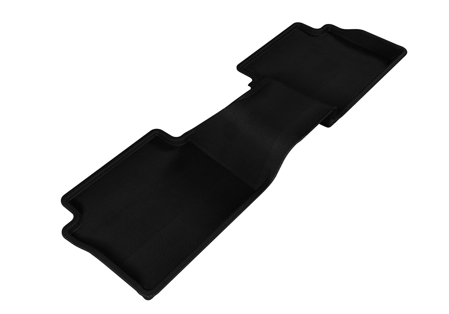 3D MAXpider Custom Fit Second Row All-Weather Floor Mat for Select Mazda3 Models - Kagu Rubber (Black)