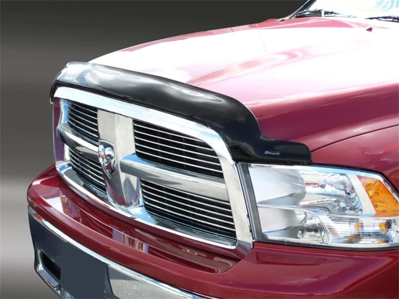 Vigilante Hood Protector | Stampede - High Profile / Smoke | 2009-2018 Dodge Ram 1500, ( Excludes Rebel Models), 2019-2023 Ram 1500(Classic Body Only | 2259-2
