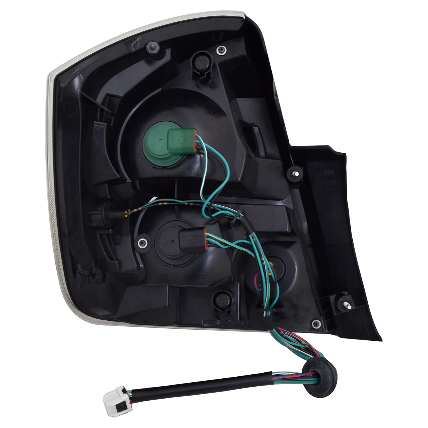 Right TYC Tail Light Assembly Compatible with 2010-2012 Nissan Sentra