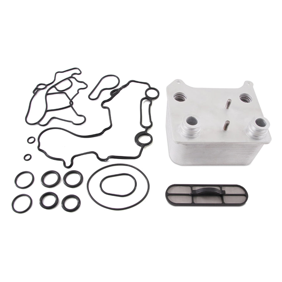 Mishimoto Replacement MMOC-F2D-03 Oil Cooler, Compatible with Ford Powerstroke 6.0L, 2003-2007
