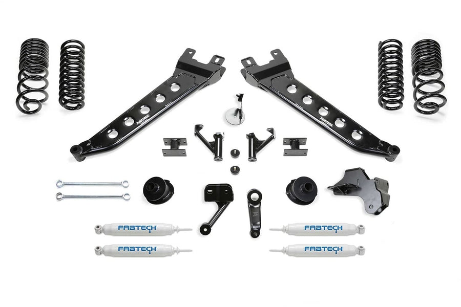 Fabtech K3180 Lift System Radius Arm 5 in. w/Performance Shocks Lift System