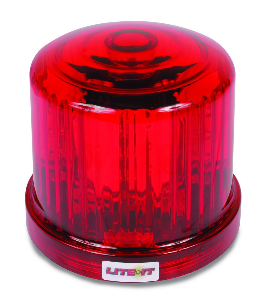 Red Custer HF20RL-R Magnetic LED Beacon, Battery Operated