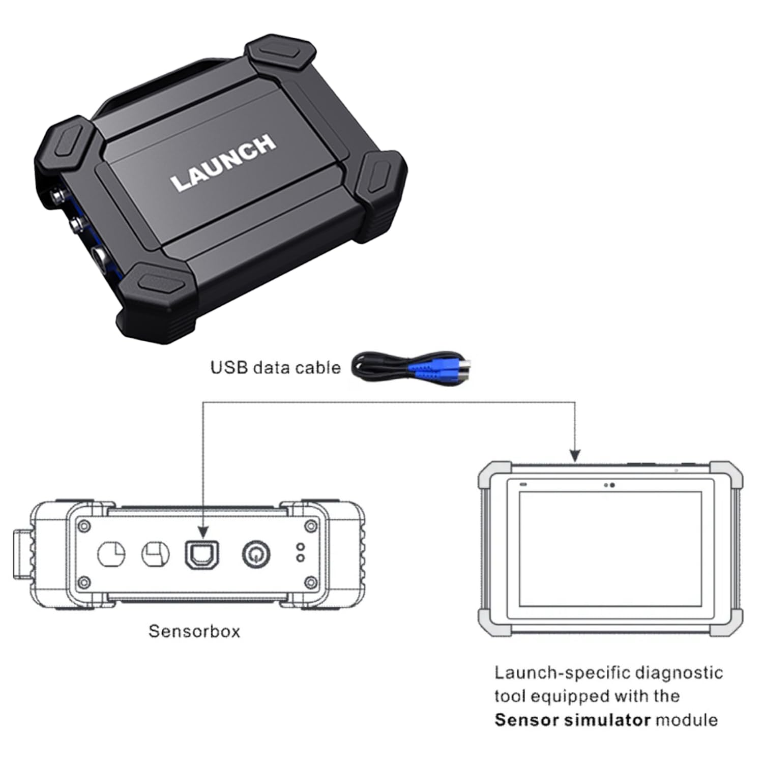 X431 LAUNCH Sensor Simulator and Tester 2 Channels Digital S2-2 Sensorbox