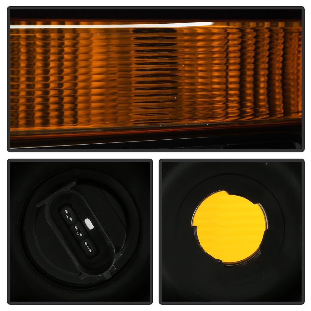Ford F150 Spyder (POE) Halogen Headlight 23-24 (Fit 21-22) - Low Beam-H11(Included) ; High Beam-HB3(Included) ; Signal-WY21W(Not Included) - OE Black Left OE#ML34-13D155-BA