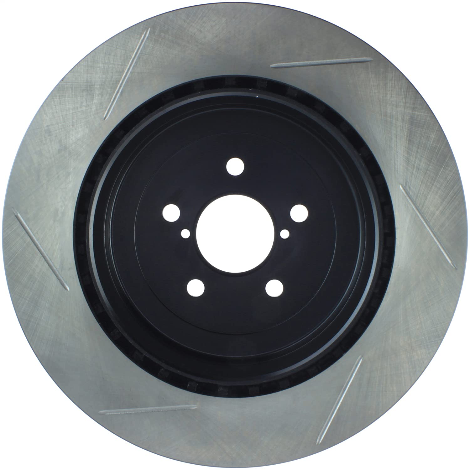 StopTech 04 STi Rear Left Slotted Rotor Power Slot