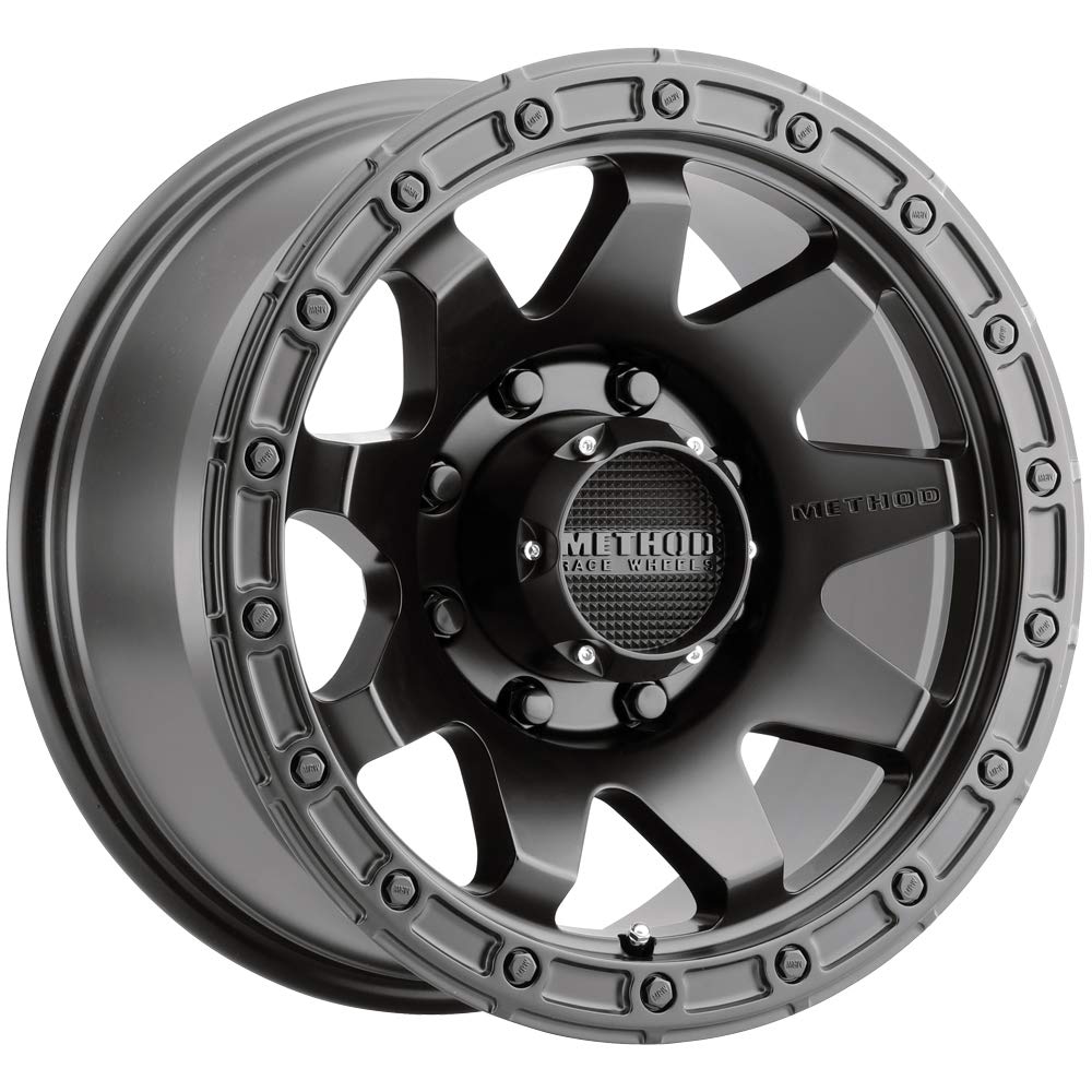 Black Method Race Wheels 317 Wheel with Matte (17 x 8.5 inches /8 x 6 mm, 0 mm Offset)
