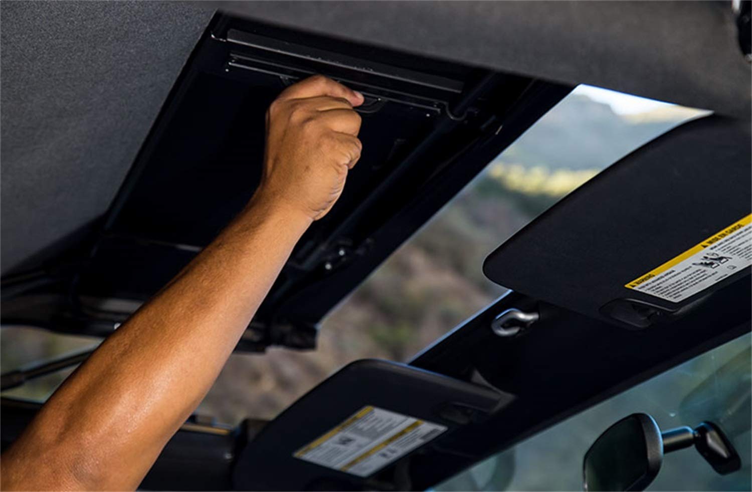 TrailView RAMPAGE PRODUCTS Soft Top for Jeep Wrangler JK | Tonneau Style Rear Cover, Sail Cloth, Black Diamond | 990235 | Fits 2007-2018 Jeep Wrangler JK 2-Door