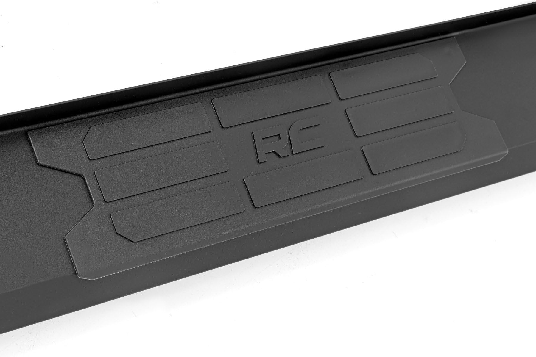 Rough Country HD2 Running Boards for 2500 (2010-2024) Crew Cab Ram 1500 (2009-2018) - 5" Wide Non-Slip Step, Easy Bolt-on Install