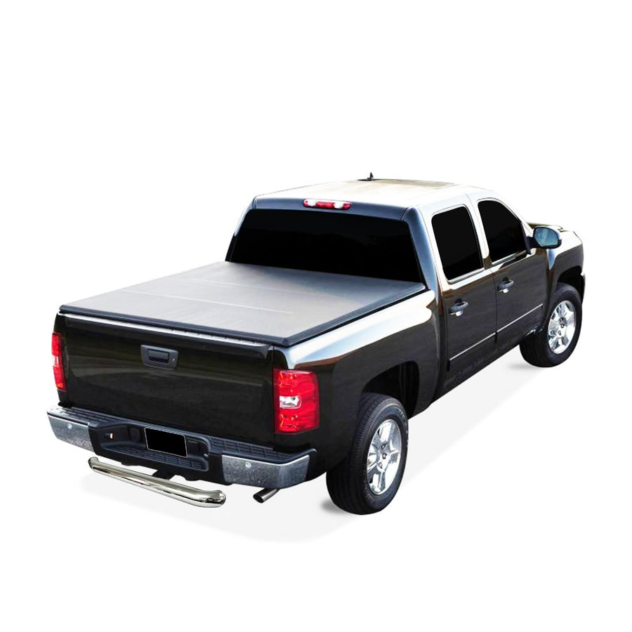 3" Black Horse Tube Diameter Stainless Steel Tow Hitch Step Rear Bumper Guard Protector Compatible with All Truck and SUVs Equipped with 1.25" Receivers Come W/Hitch pin&Anti-Rattling kit -RBP2000SS