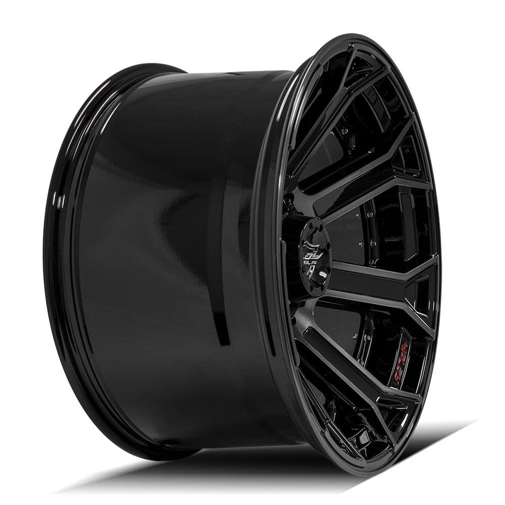 4PLAY Wheels 22 Inch Rim 4P70 Fits 8x170 22x12 Gloss Black Brushed with Tinted Clear (1)