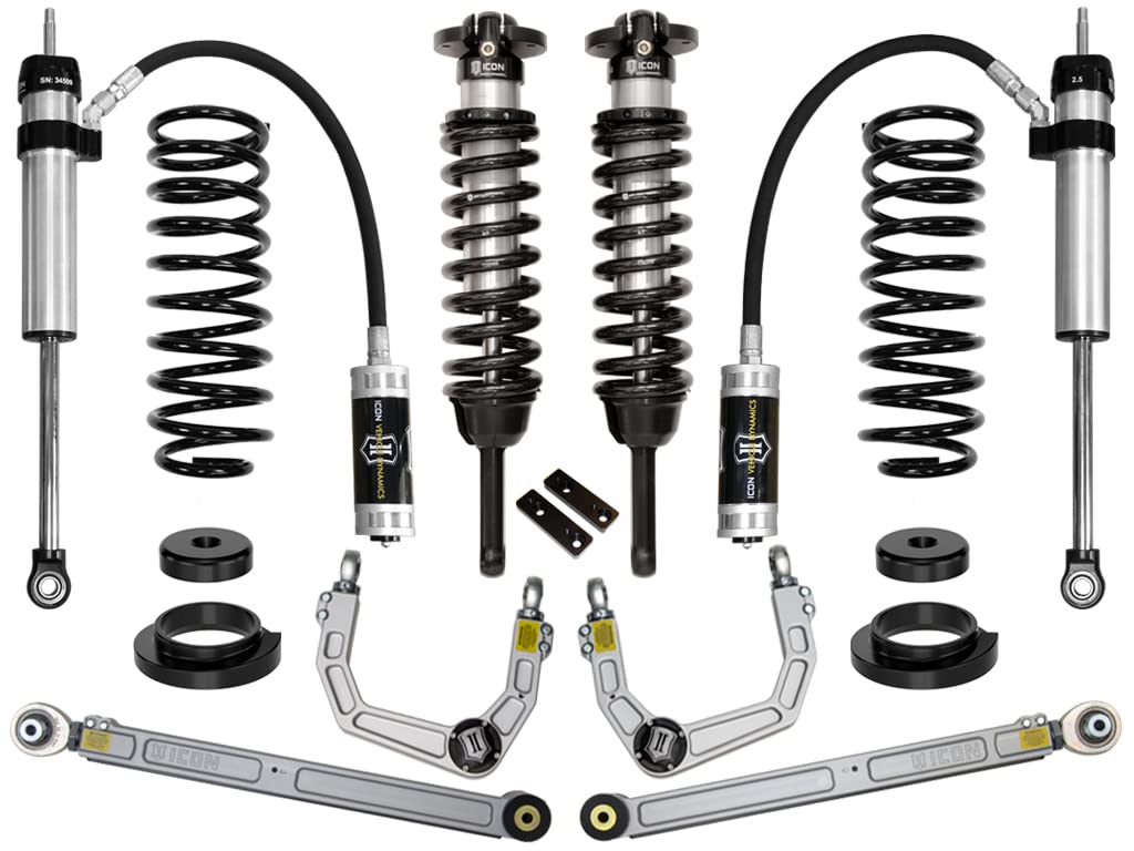 0-3.5" Lift, ICON Stage 4 Suspension System, Billet UCA, Compatible with 2003-09 Lexus GX470, K53174