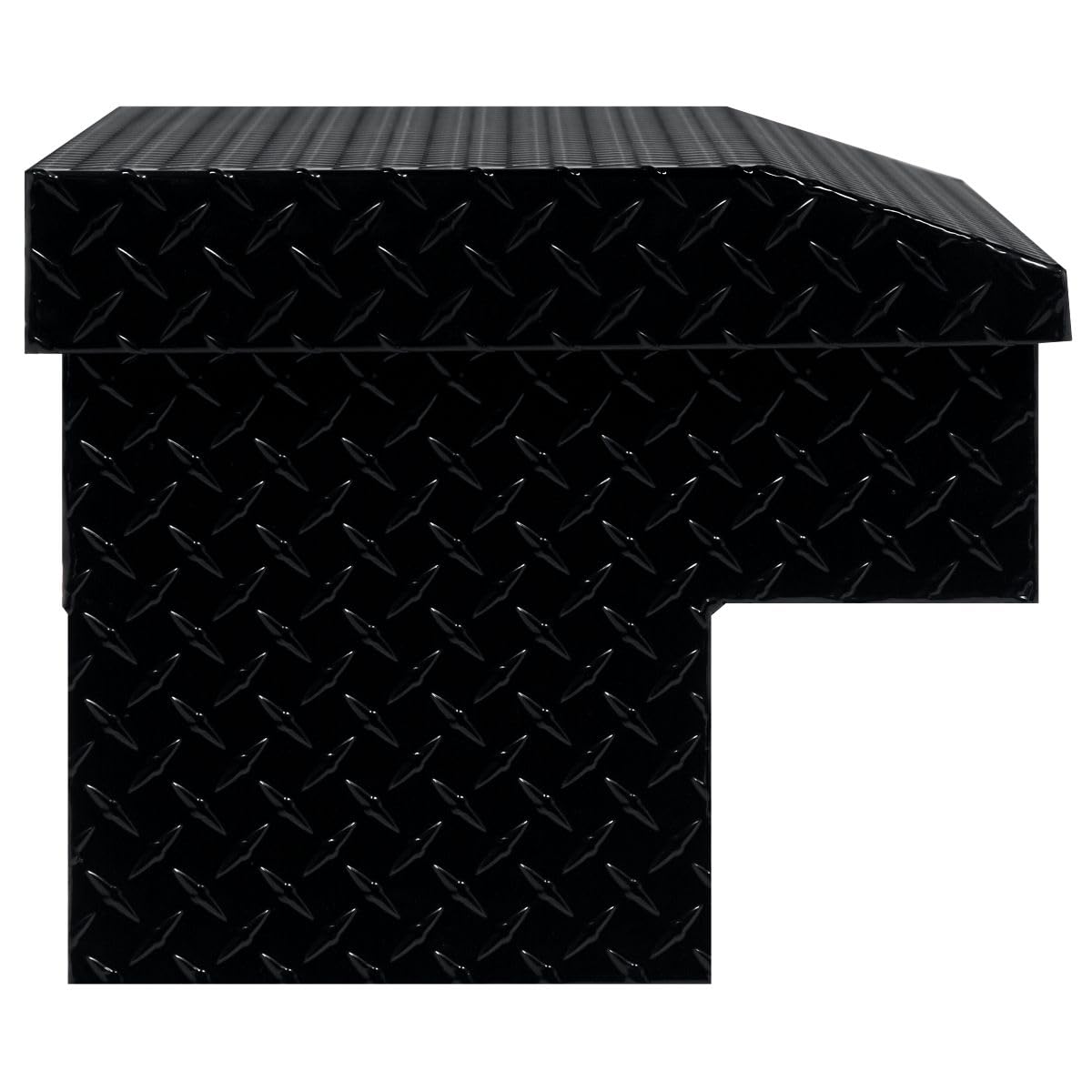 Weather Guard 41in Model 184-5-04 Lo-Side Truck Box, Aluminum, Gloss Black, 3.0 cu ft capacity
