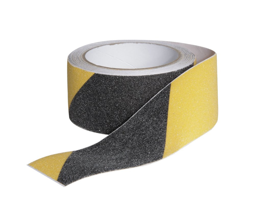 Non-Slip Grip Tape Camco 25405 for Steps (2" x 15', Black/Yellow)