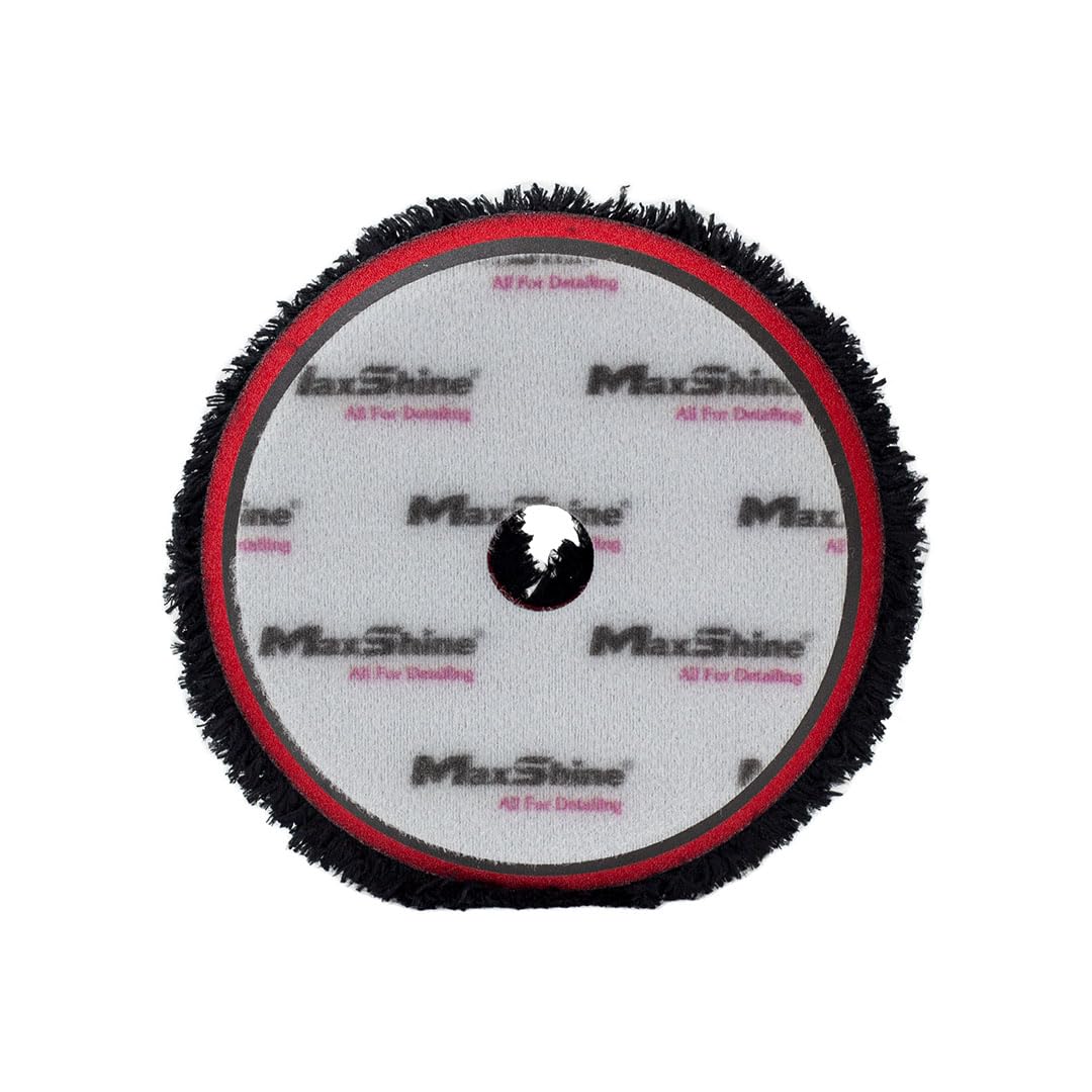 5” Maxshine Universal Premium One-Step Microfiber Polishing Pad | Ultra-Soft Pad Cuts & Polishes in One Step | Dual EVA Cushion Foam with Hook & Loop Backing | DA & Rotary Polisher Compatible