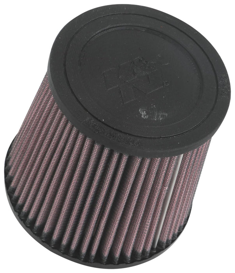 High-Flow K&N Original Lifetime Universal Clamp-On Air Filter: High Performance, Premium, Washable: Flange Diameter: 4 In, Filter Height: 5 In, Flange Length: 0.625 In, Shape: Round Tapered, RU-3600