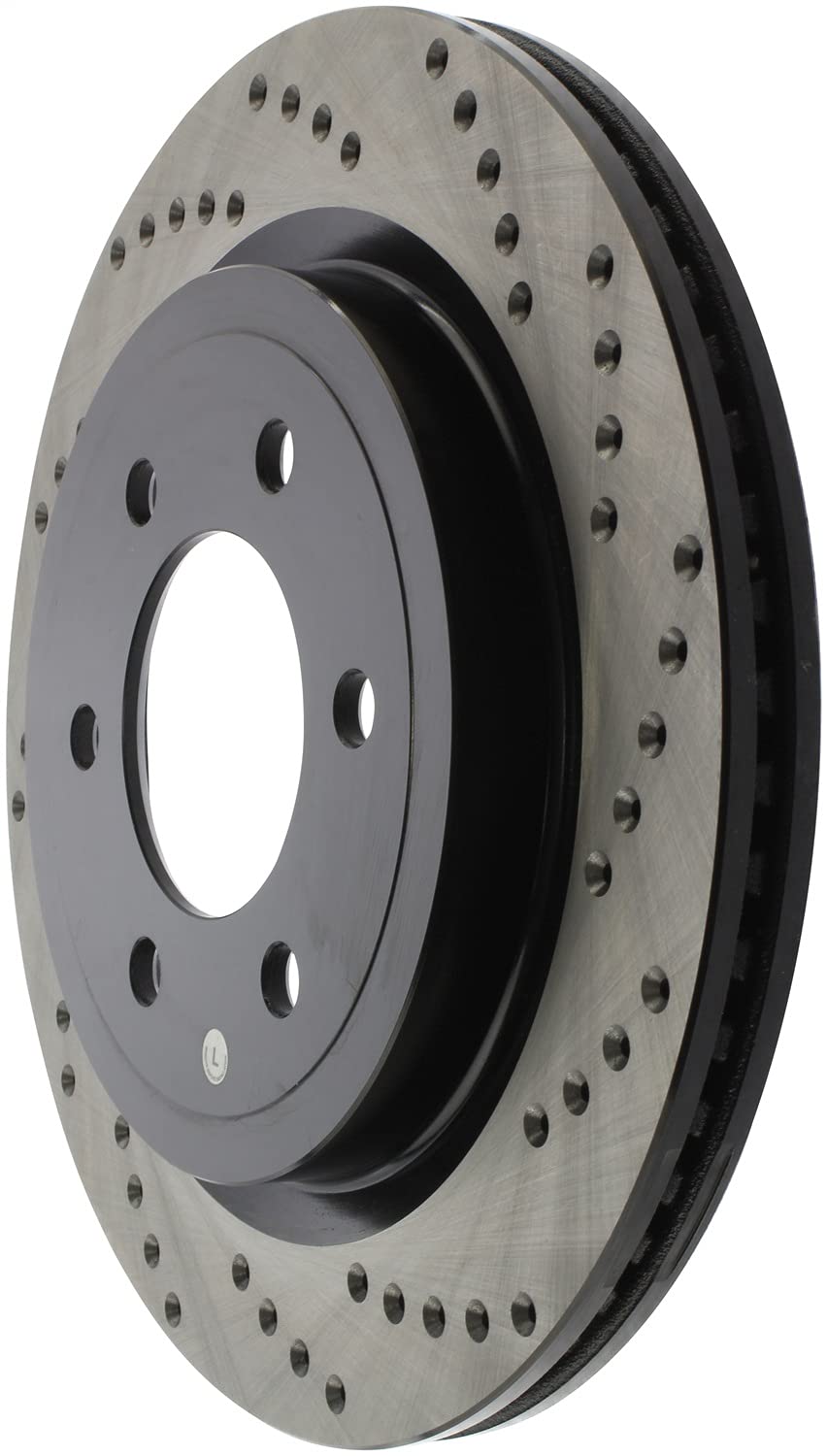 Left Stoptech 128.65153L Sport Cross Drilled Brake Rotor