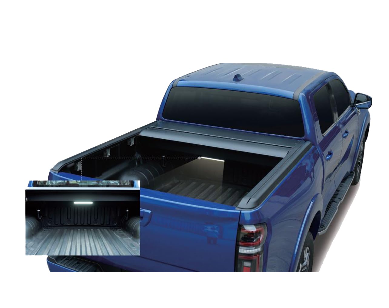 E-Roller Black Horse Retractable Tonneau Cover Compatible with 2019-2024 Chevrolet Silverado 1500|2019-2024 GMC Sierra 1500-ERCGM05
