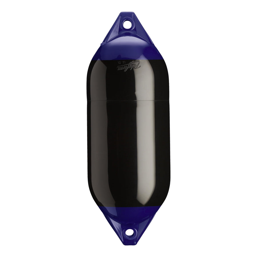 F-Series Polyform Boat Fender F-5 Standard Blue Ropehold - Black