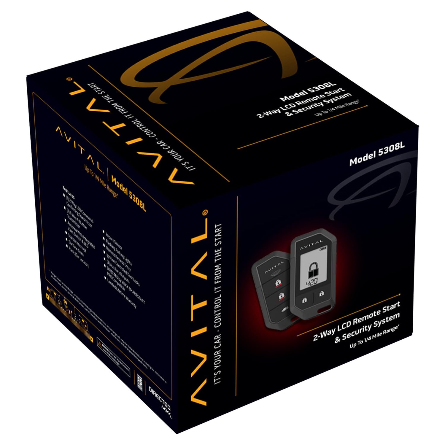 5308L Avital Automotive 2-Way Remote Start Security System with 2 Remotes