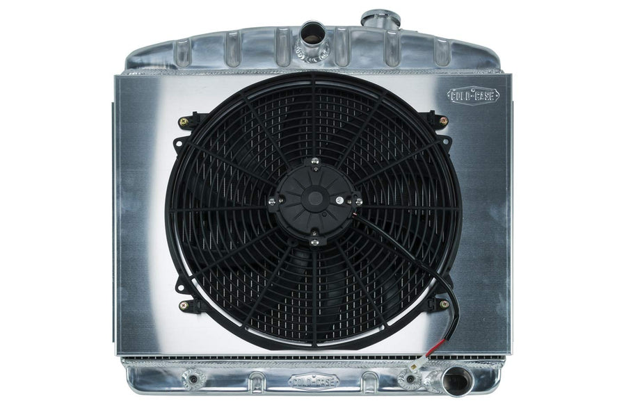 55-57 Tri-5 Chevy Radiator and COLD - CASE 16in Fan Kit