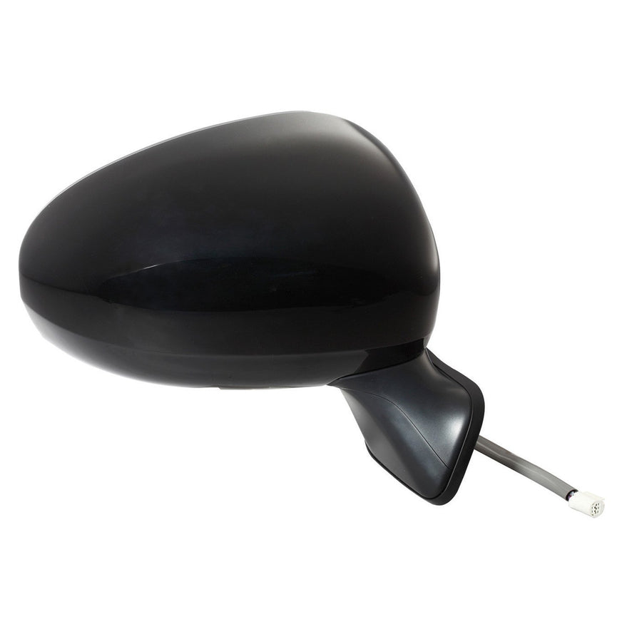 Mirror Passenger Side for Toyota Prius Sedan, Prius Plug-in Sedan, Black, PTM Cover, Foldaway, Power