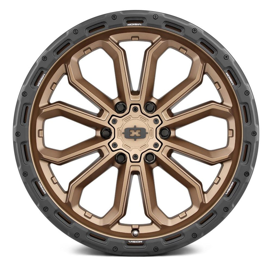 405 Vision Korupt 17x9 6x5.5" -12mm Bronze Wheel Rim 17" Inch